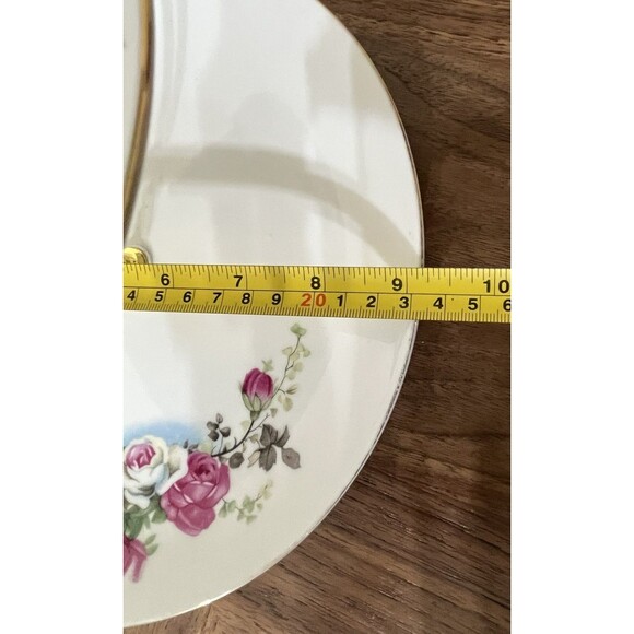 Custom Japan China Floral 2-Tiered Serving Tray Cake Stand Tea Party Wedding - Picture 5 of 7